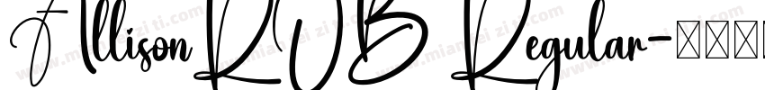 AllisonROB Regular字体转换